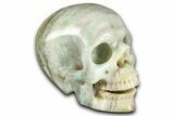 Realistic, Polished Chinese Amazonite Skull #378620-2